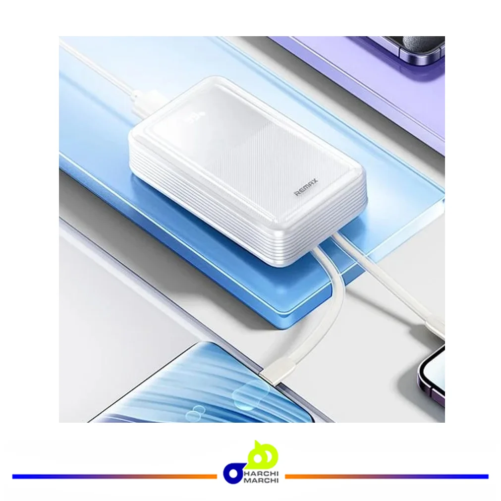 پاوربانک ریمکس مدل RPP-21 ظرفیت 20000 میلی‌آمپر ساعت