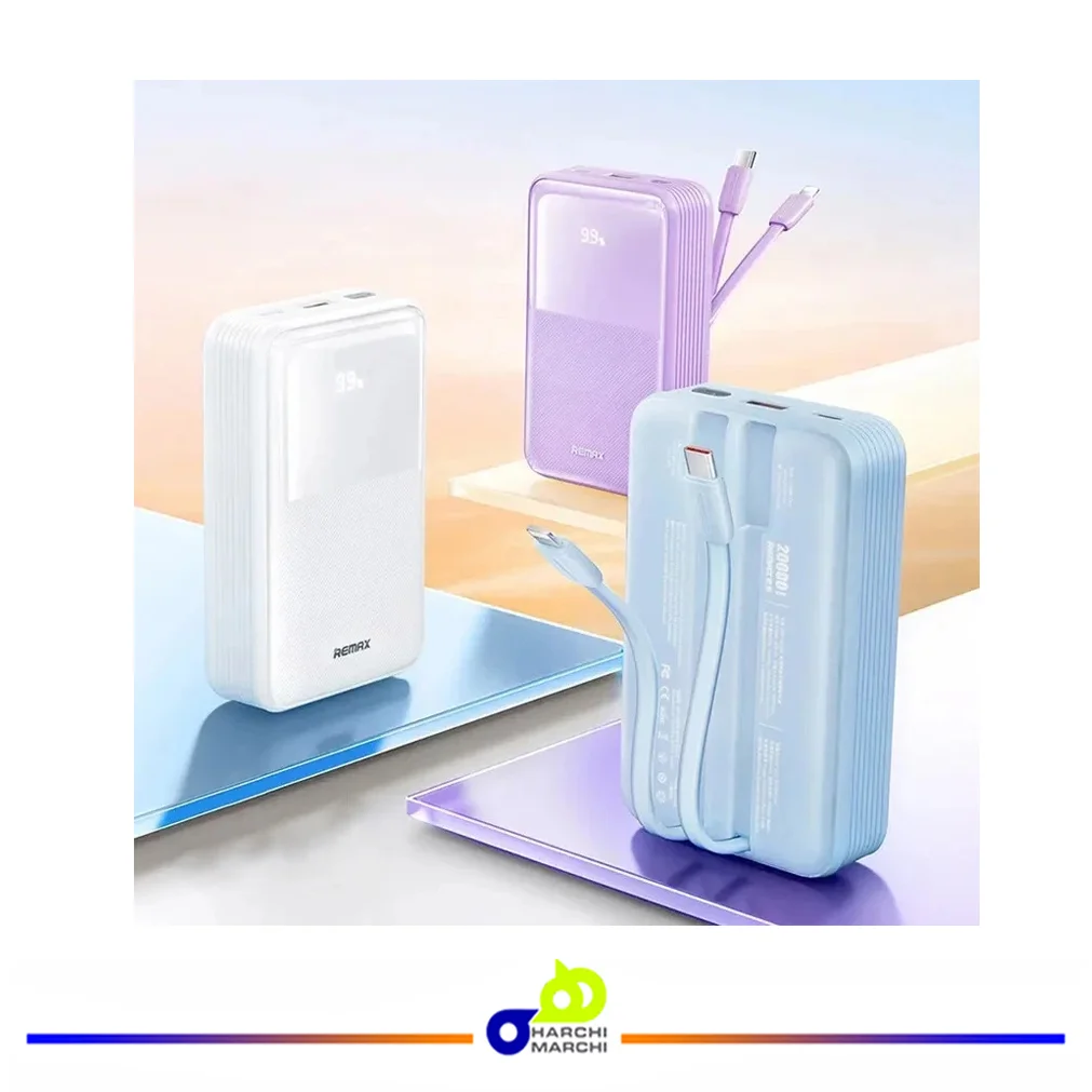 پاوربانک ریمکس مدل RPP-21 ظرفیت 20000 میلی‌آمپر ساعت