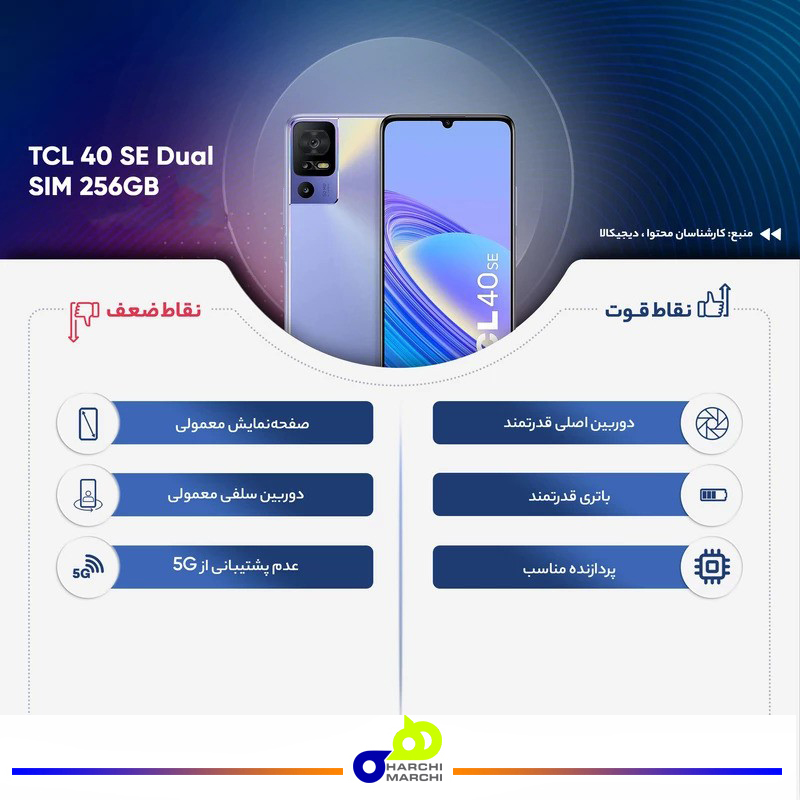 گوشی موبایل تی سی ال مدل 40 SE دو سیم کارت ظرفیت 128 گیگابایت و رم 4 گیگابایت