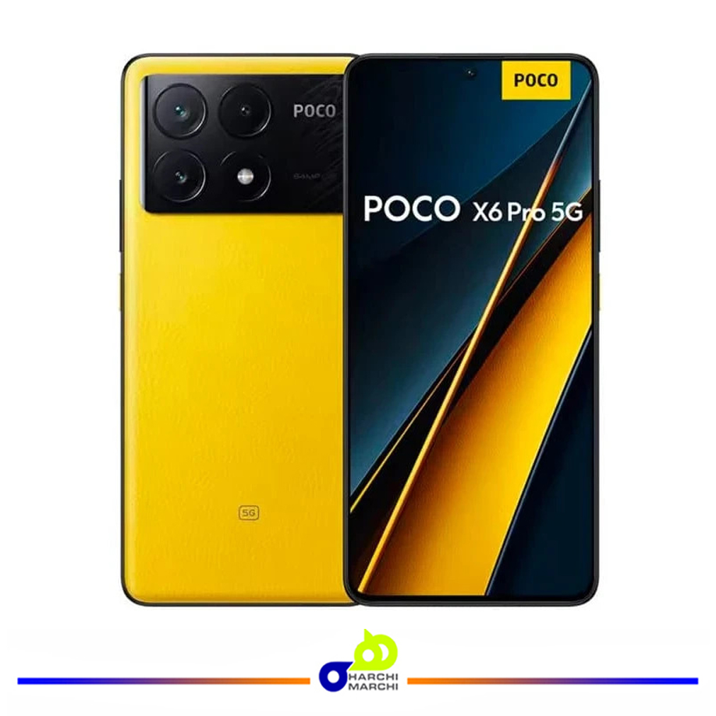 گوشی موبایل شیائومی مدل Poco X6 Pro 5G دو سیم کارت ظرفیت 512 گیگابایت و رم 12 گیگابایت