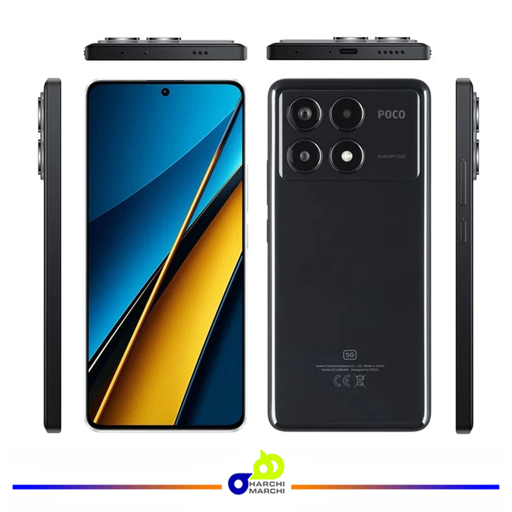 گوشی موبایل شیائومی مدل Poco X6 Pro 5G دو سیم کارت ظرفیت 512 گیگابایت و رم 12 گیگابایت