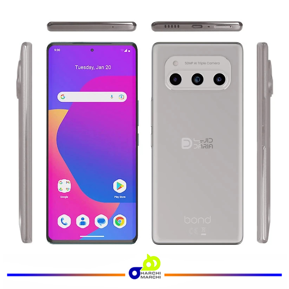گوشی موبایل داریا مدل bond 5G دو سیم کارت ظرفیت 256 گیگابایت و رم 8 گیگابایت