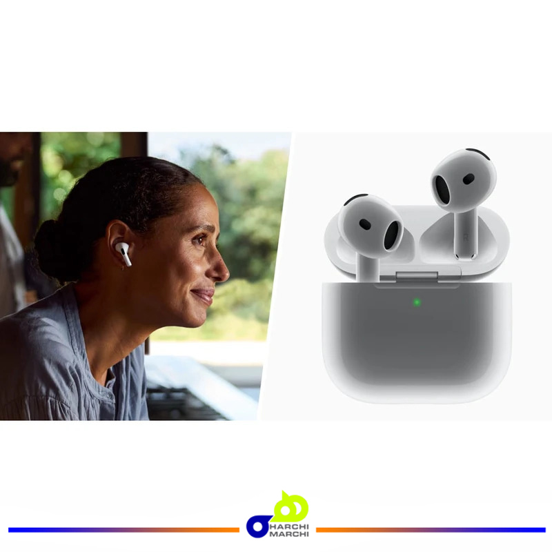 هدفون بلوتوثی اپل مدل AirPods 4 (نسخه دارای نویز کنسلینگ)