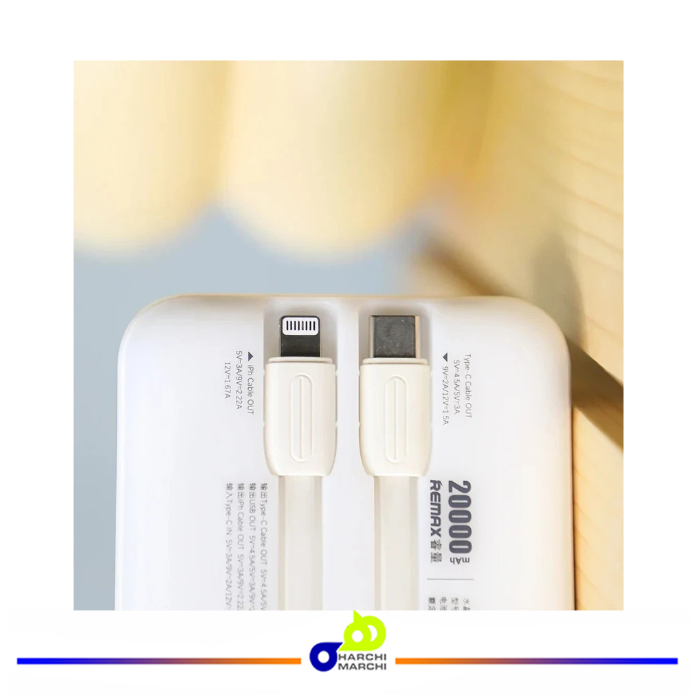 پاوربانک ریمکس مدل RPP-21 ظرفیت 20000 میلی‌آمپر ساعت