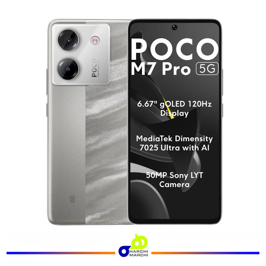 گوشی موبایل شیائومی مدل Poco M7 Pro 5G دو سیم کارت ظرفیت 256 گیگابایت و رم 12 گیگابایت