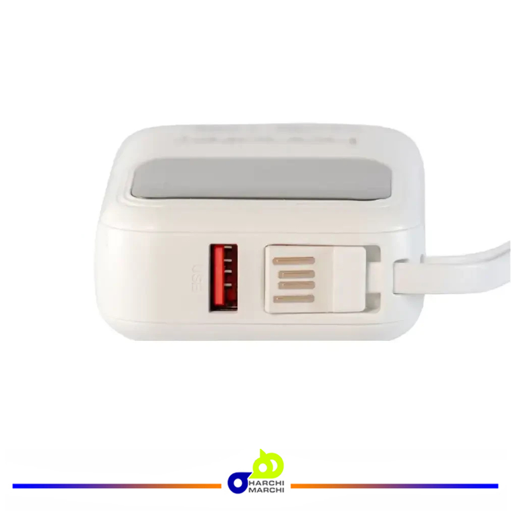 پاوربانک دو خروجی هانوفر ظرفیت 10000 میلی‌آمپر