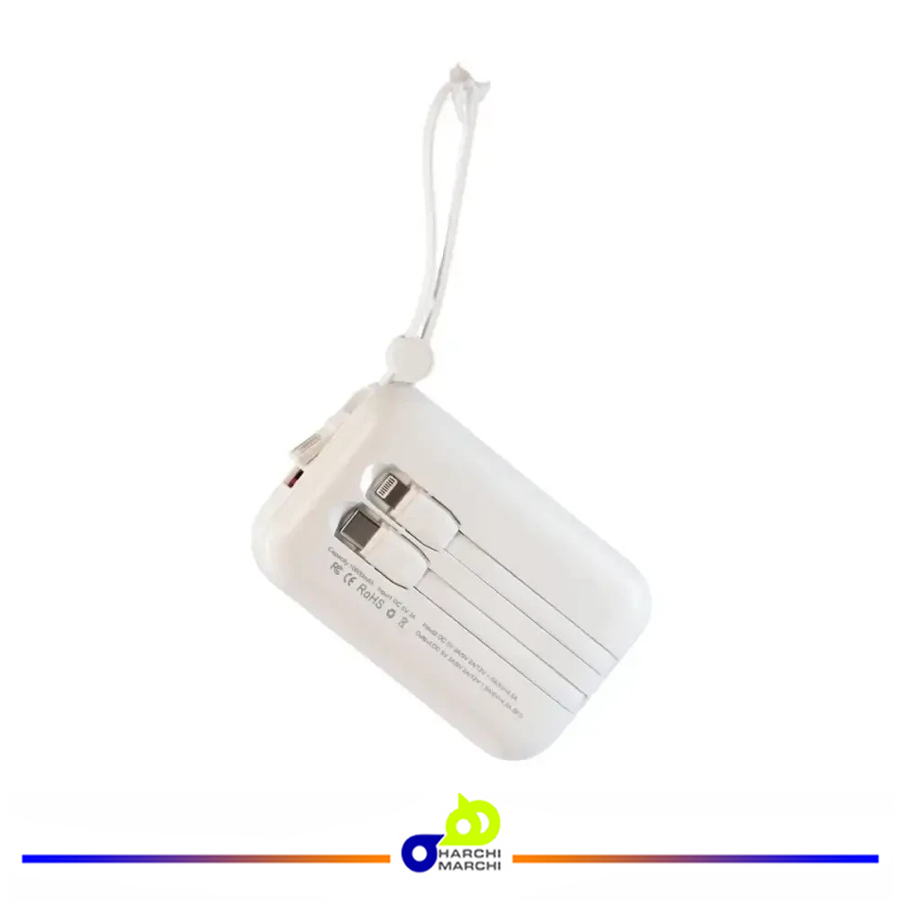 پاوربانک دو خروجی هانوفر ظرفیت 10000 میلی‌آمپر