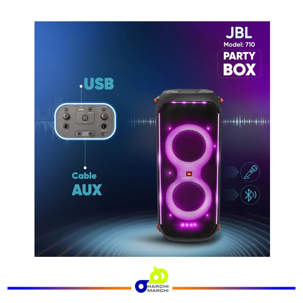 اسپیکر بلوتوثی قابل حمل جی بی ال مدل Partybox 710