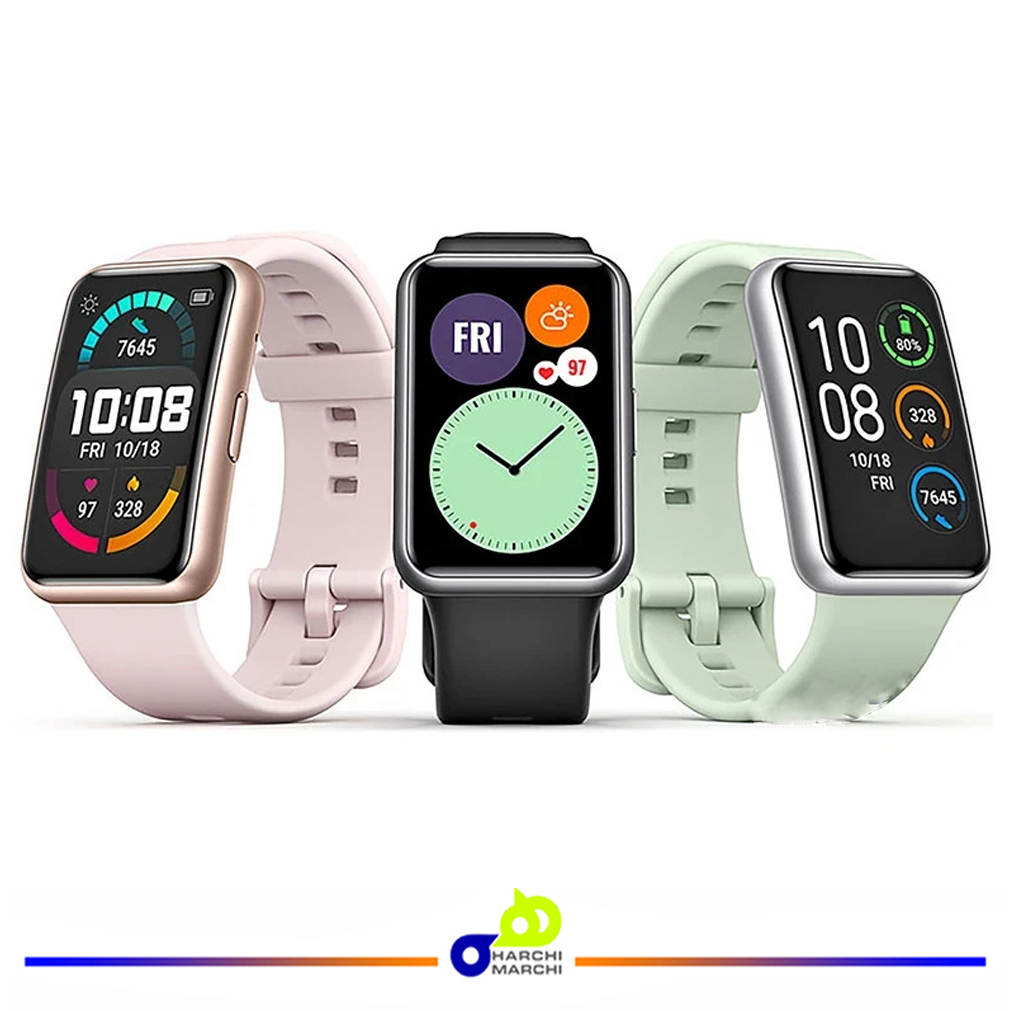 ساعت هوشمند هوآوی مدل WATCH FIT بند پلاستیکی