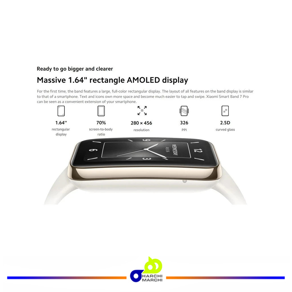 ساعت هوشمند شیائومی مدل MI BAND 7 PRO