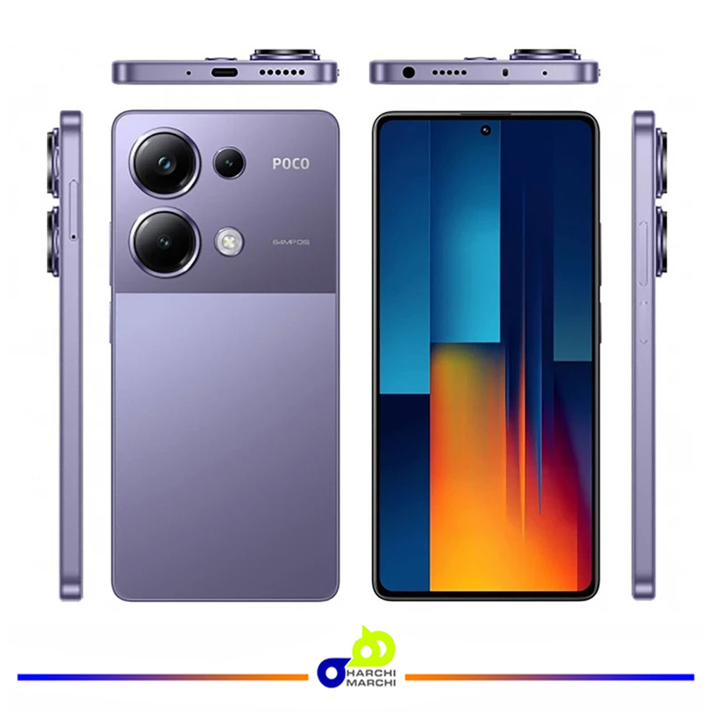 گوشی موبایل شیائومی مدل Poco M6 Pro دو سیم کارت ظرفیت 512 گیگابایت و رم 12 گیگابایت